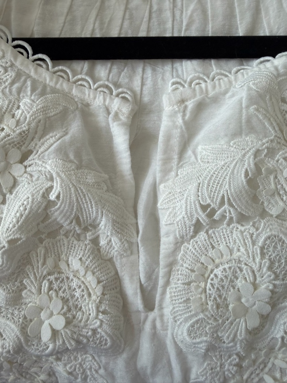 Anthropologie Ranna Gill Linen Lace Tank in White, Size Large - Picture 7 of 12